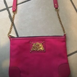 Juicy couture hair pink cross body purse